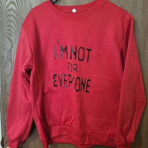 Red Graphic Sweatshirt